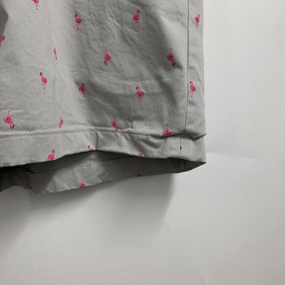 Ralph Lauren Chaps Men's Flamingo Print Slash Pocket Chino Shorts Size 44 - Picture 5 of 11